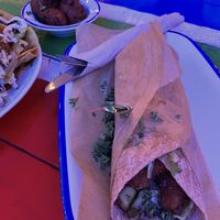 Wrap and hush puppies  at Oh My Soul in Charlotte