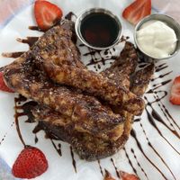 Churro French toast  at Oh My Soul in Charlotte