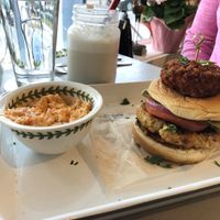 Waka Waka Burger with Pimento Cheesr at Oh My Soul in Charlotte