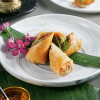 Vegetarian Spring Rolls at MAYs in Bangkok