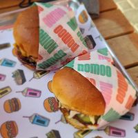 Amazing burgers at Nomoo in Los Angeles