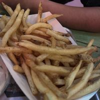 Fries look basic af but they are clutch  at Nomoo in Los Angeles