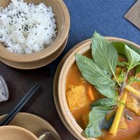 Really nice curry with pumpkin  at Chay Garden in Ho Chi Minh City