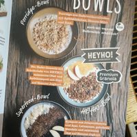 Vegan porridge bowl  at Junge Die Bäckerei in Binz