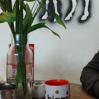 Oat latte #Veganuary at bigmoose coffee co in Cardiff