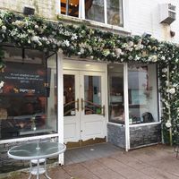 Outside at bigmoose coffee co in Cardiff