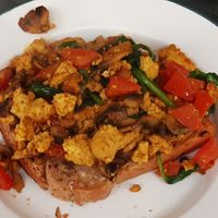 Tofu scramble at bigmoose coffee co in Cardiff