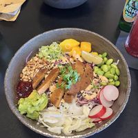 Seitan poke bowl  at Pisek Bar in Celje