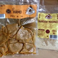 seitan and nutritional yeast  at Veganka in Ljubljana