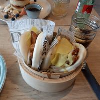 Vegan kip bao bun at Hana in Amersfoort