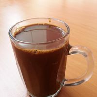 Local coffee (Hainan Kopi) at Divine Vegetarian Family 添欣素食園 in Northeast Singapore