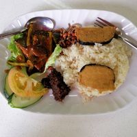 Nasi lemak at Divine Vegetarian Family 添欣素食園 in Northeast Singapore