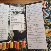 Menu - part 1 at Herbivoro in Cancun