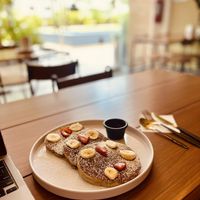 Pancakes 🥞   at Herbivoro in Cancun