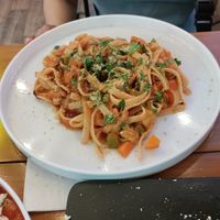 Pasta at Herbivoro in Cancun