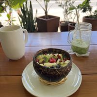 Blue Spirulina Bowl   at Herbivoro in Cancun
