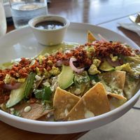 Chilaquiles   at Herbivoro in Cancun