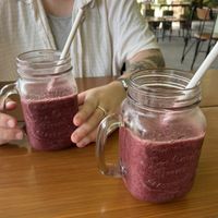 Berry blast smoothies at Herbivoro in Cancun