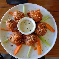 Cauliflower wings. at Herbivoro in Cancun