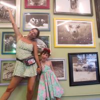 Lots of heal the world messages   at Herbivoro in Cancun