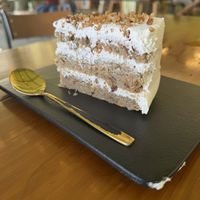 Carrot cakee #Veganuary at Herbivoro in Cancun