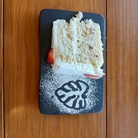 The best vegan cake !! at Herbivoro in Cancun