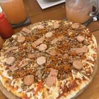 Meatlover pizza  at Herbivoro in Cancun