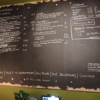 Daily menu on the wall at Bärenstark in Cologne