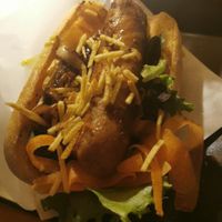 Vegan Hot Dog at The Botanical Den in Lisbon