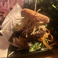 Burger   at The Botanical Den in Lisbon