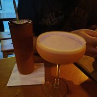 Matador + Strawberry and cream martini at The Botanical Den in Lisbon
