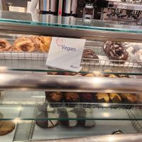 Display Case of Only Vegan Ones at The Donut Pub - Astor Place in New York City