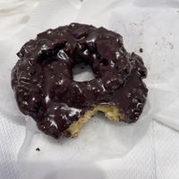 Chocolate donut  at The Donut Pub - Astor Place in New York City
