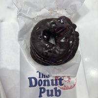 Chocolate vegan donut at The Donut Pub - Astor Place in New York City
