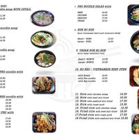 Take Away Menu Page 1 at Fresh Pho House in Ellenbrook
