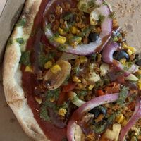 My pizza creation  at Mod Pizza in Moscow