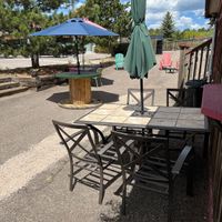 Outdoor tables   at Rocky Mountain Wraps in Conifer