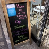 a ordinary daily menu ..  at Le VegDelizie in Cagliari