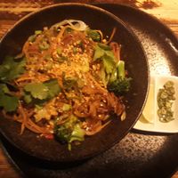 Vegan vegetable pad Thai  at The Station in Redhill