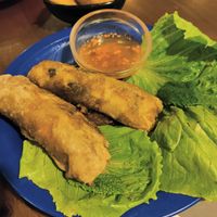 Crispy rolls at Mon Viet in Barcelona