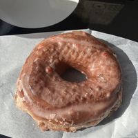 Strawberry sourdoughnut  at Doughnut Plant - Williamsburg in Brooklyn