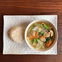 Glass noodle and vegetable soup at Ukulele Thai Bar & Food in Luxembourg City