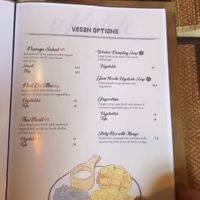 Vegan menu at Ukulele Thai Bar & Food in Luxembourg City