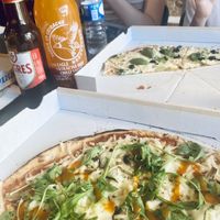 The vegan with hot sauce  at Pizza 44 in Setubal