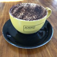Cappuccino at Academy Espresso Bar in Barry