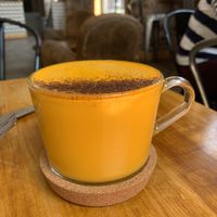 Liquid gold latte at Academy Espresso Bar in Barry