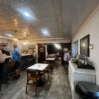 Lots of seating #Veganuary at Gilbert's Coffee Bar in Stuart