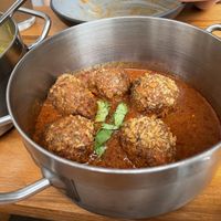 Vegan meatballs with smoked harissa  at 2084 in Kowloon