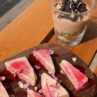 Chocolate mousse and rose kulfi at 2084 in Kowloon