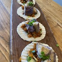 Szechuan eggplant tacos  at 2084 in Kowloon